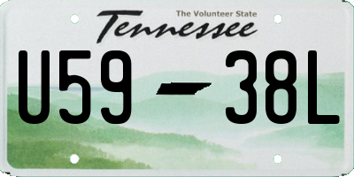 TN license plate U5938L