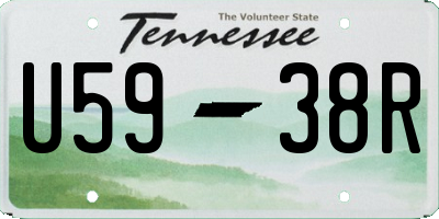 TN license plate U5938R