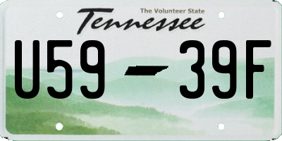TN license plate U5939F