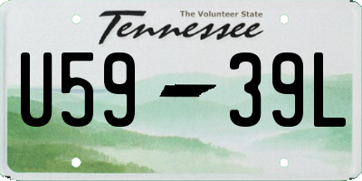 TN license plate U5939L