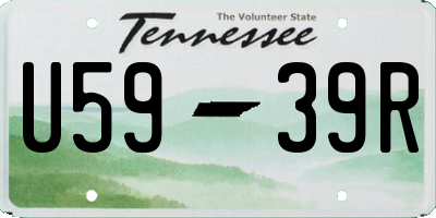 TN license plate U5939R