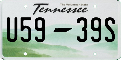 TN license plate U5939S