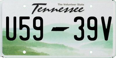 TN license plate U5939V