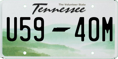 TN license plate U5940M