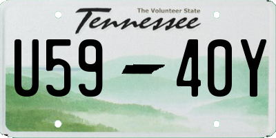 TN license plate U5940Y