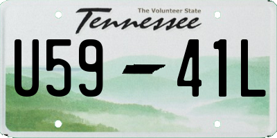 TN license plate U5941L