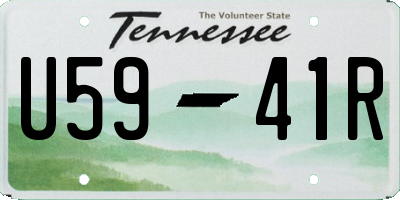 TN license plate U5941R