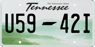 TN license plate U5942I