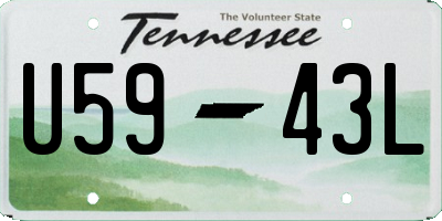TN license plate U5943L