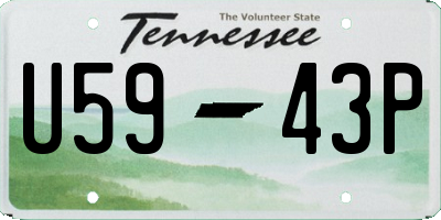 TN license plate U5943P