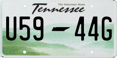TN license plate U5944G
