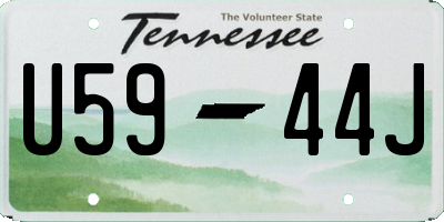 TN license plate U5944J