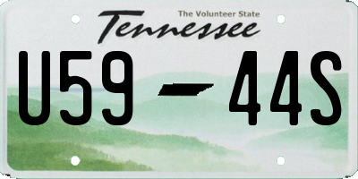 TN license plate U5944S