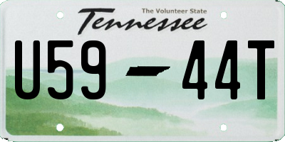 TN license plate U5944T