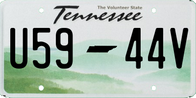 TN license plate U5944V