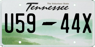 TN license plate U5944X