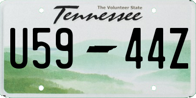 TN license plate U5944Z