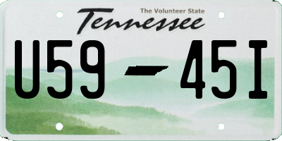 TN license plate U5945I