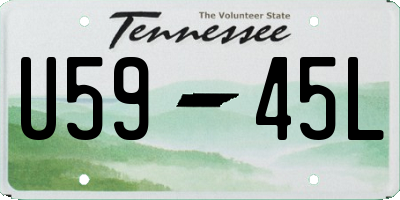 TN license plate U5945L