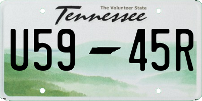 TN license plate U5945R