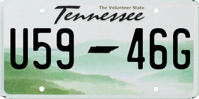 TN license plate U5946G