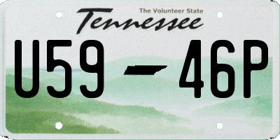 TN license plate U5946P