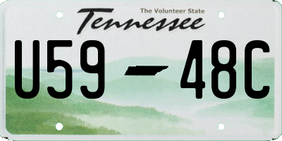 TN license plate U5948C