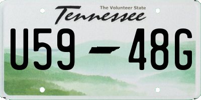 TN license plate U5948G