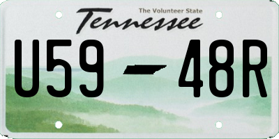 TN license plate U5948R
