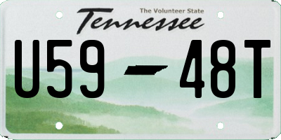 TN license plate U5948T