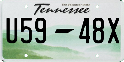 TN license plate U5948X