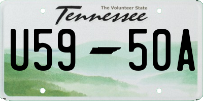 TN license plate U5950A