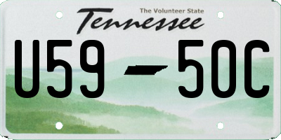 TN license plate U5950C