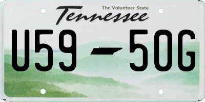 TN license plate U5950G