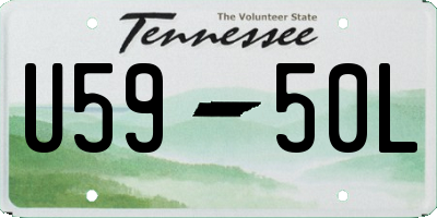 TN license plate U5950L
