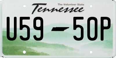 TN license plate U5950P