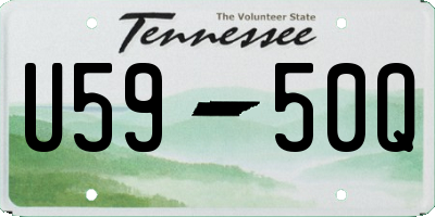 TN license plate U5950Q