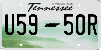 TN license plate U5950R
