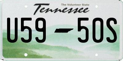 TN license plate U5950S