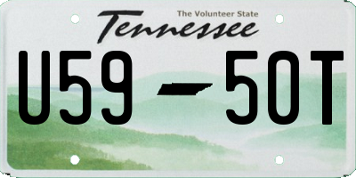TN license plate U5950T