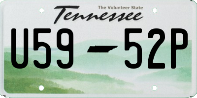 TN license plate U5952P