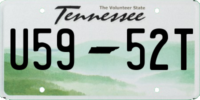 TN license plate U5952T