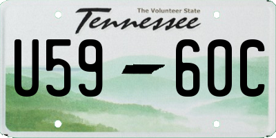 TN license plate U5960C