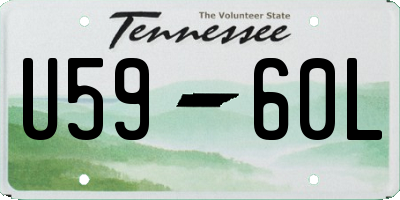 TN license plate U5960L