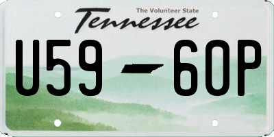 TN license plate U5960P