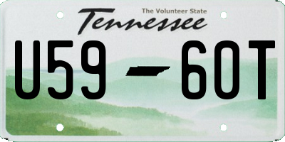 TN license plate U5960T