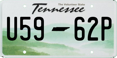 TN license plate U5962P