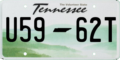 TN license plate U5962T