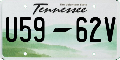TN license plate U5962V