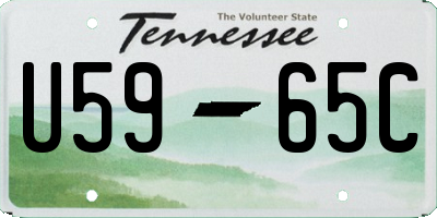 TN license plate U5965C